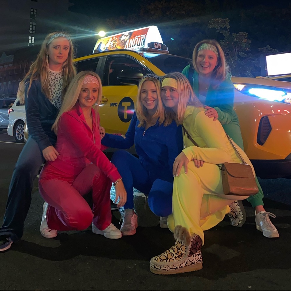 Women’s Velour Jogger Pants & Matching Jacket - Yellow